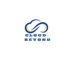 blue teal modern abstract cloud technology design logo